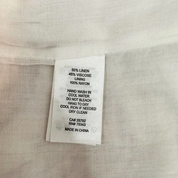 House of Harlow 1960 Linen Palm Print Midi Dress Size Small - Picture 5 of 9